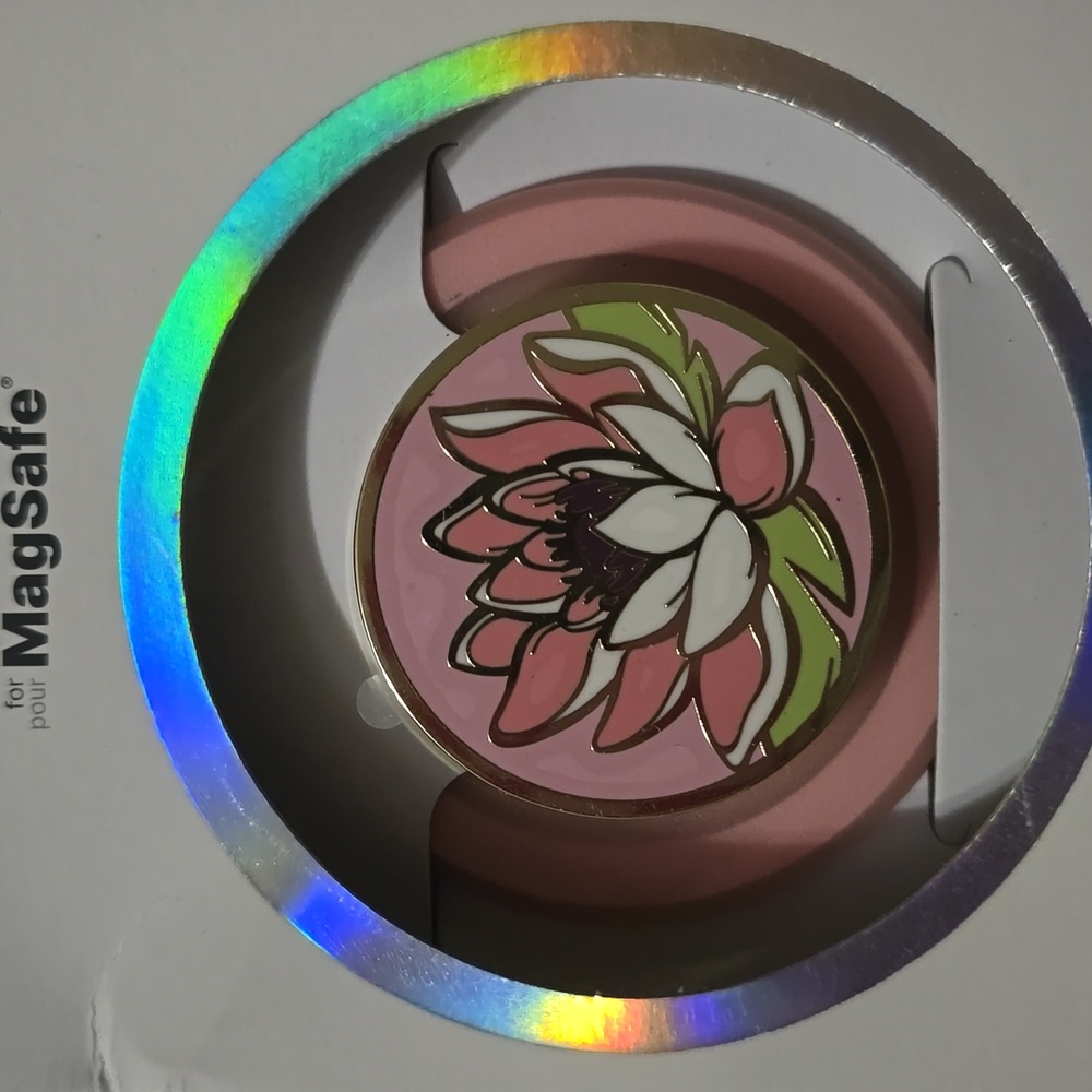 PopSocket Premium Magnetic Phone Grip & Stand for MagSafe Enamel Water Lilly